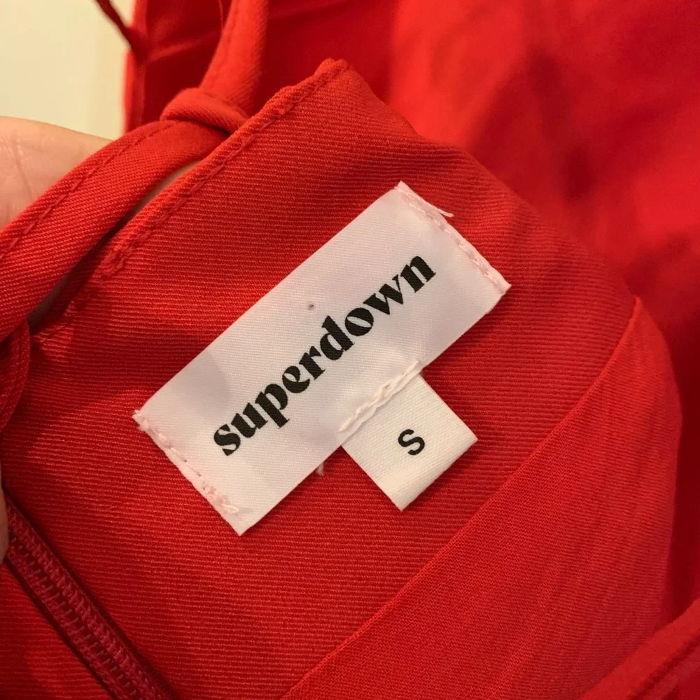 Red Superdown Mini Dress - Picture 5 of 6